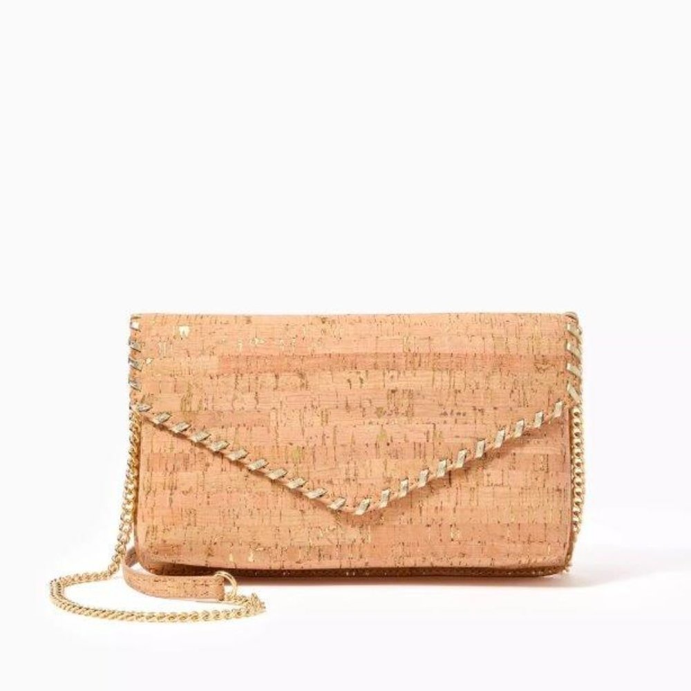 Lilly Pulitzer Madigan Cork Clutch (NEW with TAGS)